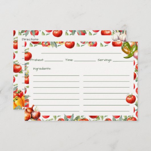 Carte de recette Chips 'N Salsa (Devant / Derrière)