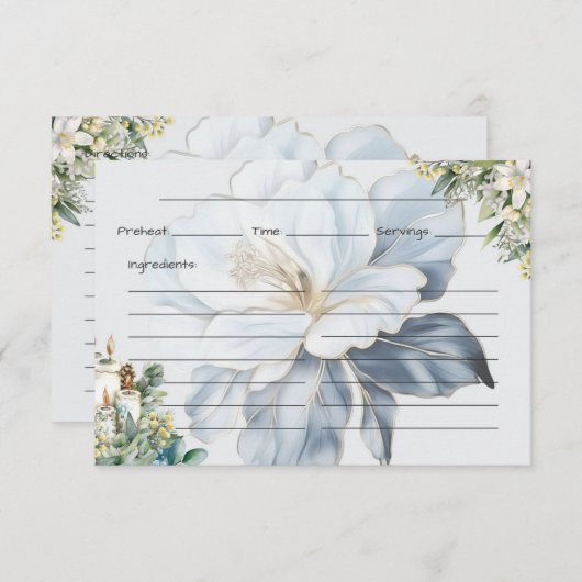 Carte de recette Clarity (Devant / Derrière)