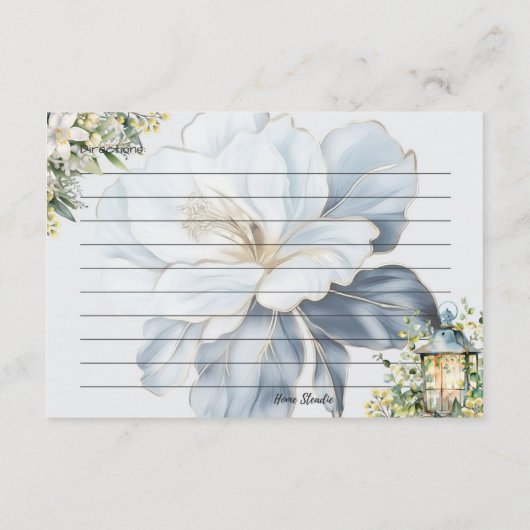 Carte de recette Clarity (Dos)