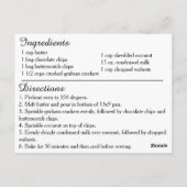 Carte de recette Cookies 7 couches (Dos)