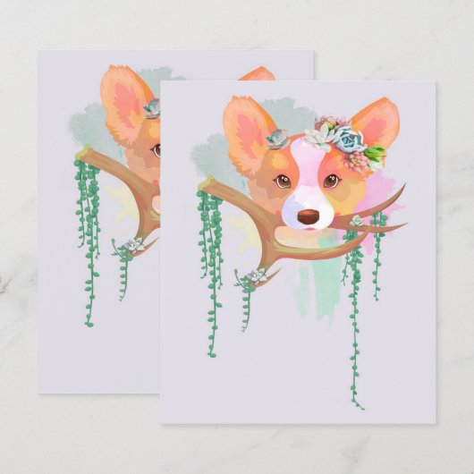 Carte de recette Corgi (Devant / Derrière)