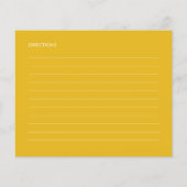 Carte de recette Couples Personnalisés Jaune Coupl (Dos)