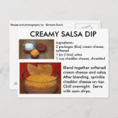 Carte de recette Creamy Salsa Dip (Devant / Derrière)