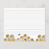 Carte de recette d'abeille et d'eucalyptus (Dos)