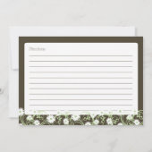Carte de recette Daisy Tea Floral 5x7 (Dos)