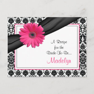 Carte de recette Damask Pink Gerber Daisy pour la