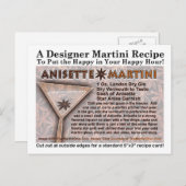 Carte de recette de Anisette Martini (Devant / Derrière)