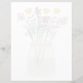 Carte de recette de Baby Shower Floral pour la mar (Dos)