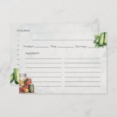 Carte de recette de base Pickle Jar (Devant / Derrière)