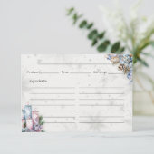 Carte de recette de base pour épices d'hiver (Debout devant)