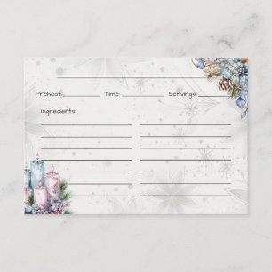 Carte de recette de base pour épices d'hiver