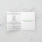 Carte de recette de biscuit de Noël (Intérieur)