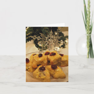 Carte de recette de biscuit de Noël