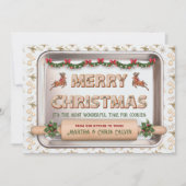 Carte de recette de biscuits aux rennes de Noël fa (Devant)