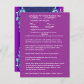 Carte de recette de cadeau de Soupe de Mariage (Devant / Derrière)