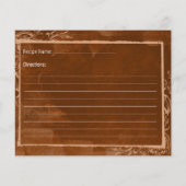 Carte de recette de caramel brûlé (Dos)