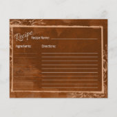 Carte de recette de caramel brûlé (Devant)