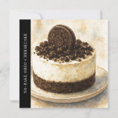 Carte de recette de cheesecake moderne sans cuisso (Dos)