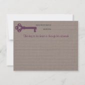 Carte de recette de clé cardiaque (Devant)