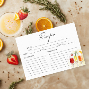 Carte de recette de cocktail Mimosa pour Baby Show