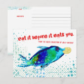 carte de recette de conservateur de poisson fruits (Devant / Derrière)