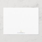 Carte de recette de crabe bleu à l'aquarelle (Dos)