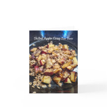 Carte de recette de Crumble aux Pommes à la Poêle