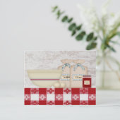 Carte de recette de cuisine de grand-mère (Debout devant)