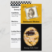 Carte de recette de cuisine de grand-mère (Devant / Derrière)