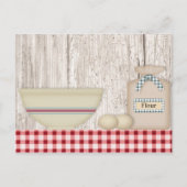 Carte de recette de cuisson au pays (Devant)