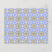 Carte de recette de douche de mariée au citron ble (Dos)