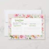 Carte de recette de douche fleur sauvage (Devant)