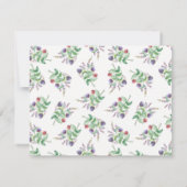 Carte de recette de douche nuptiale aux baies bota (Dos)