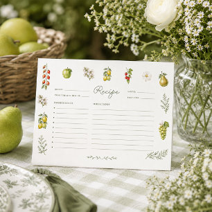 Carte de recette de douche nuptiale Fresh Off The