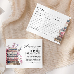 Carte de recette de douche nuptiale Nouveau Chapit