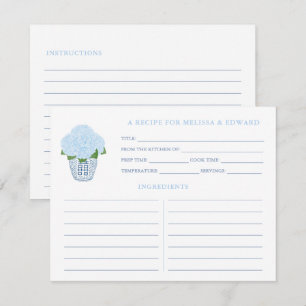 Carte de recette de douche nuptiale Something Blue