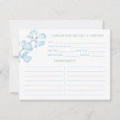 Carte de recette de douche nuptiale Something Blue (Devant)