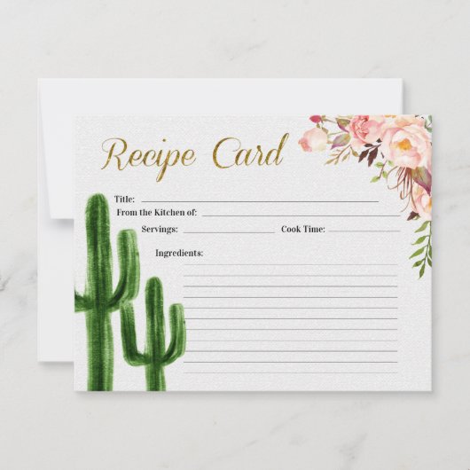 Carte de recette de Fête de la mariée d'amour (Devant)