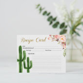 Carte de recette de Fête de la mariée d'amour (Debout devant)