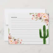 Carte de recette de Fête de la mariée d'amour (Dos)