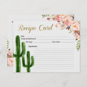 Carte de recette de Fête de la mariée d'amour (Devant / Derrière)