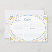 Carte de recette de Fête des mariées au citron flo (Devant)