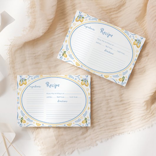 Carte de recette de Fête des mariées au citron flo