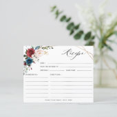 Carte de recette de Fête des mariées Blush de la m (Debout devant)