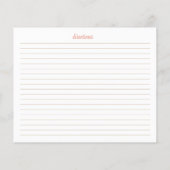 Carte de recette de Fête des mariées Boho (Dos)