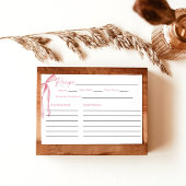 Carte de recette de Fête des mariées Bow rose