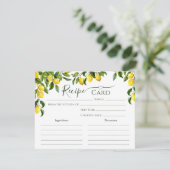 Carte de recette de Fête des mariées Citron Citrus (Debout devant)