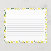 Carte de recette de Fête des mariées Citron Citrus (Dos)