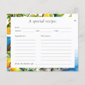 Carte de recette de Fête des mariées Citrus Amalfi (Devant)