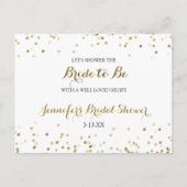 Carte de recette de Fête des mariées Confetti Part (Dos)